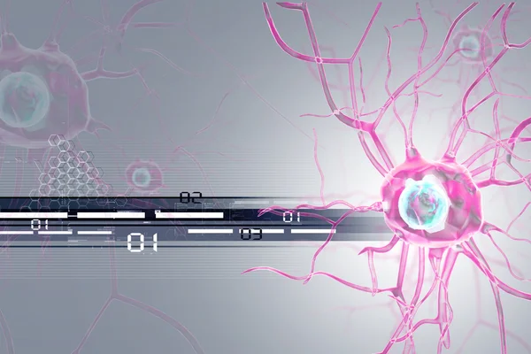 3d Nerve cells — Stock Photo, Image
