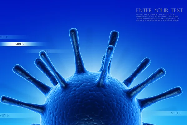 Ilustración conceptual del virus — Foto de Stock