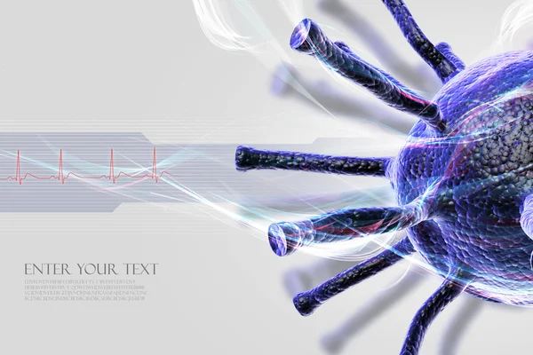 Conceptual virus illustration — Stock Photo, Image