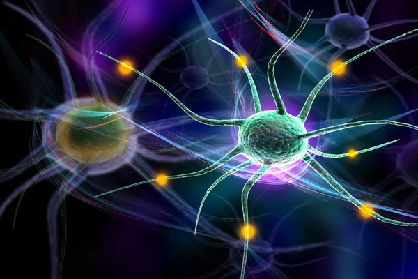 3d 신경 세포 — 스톡 사진