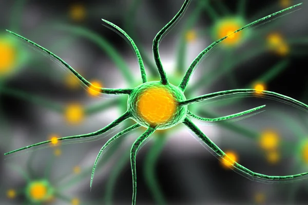 Células nerviosas 3d —  Fotos de Stock