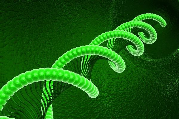 Cyfrowy ilustracja DNA — Zdjęcie stockowe