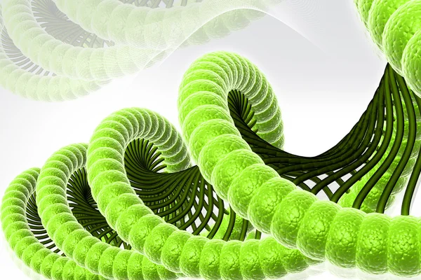 Digitální ilustrace DNA — Stock fotografie