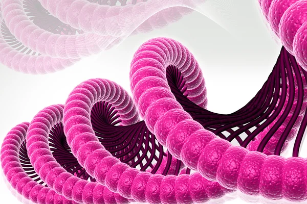 Ilustración digital del ADN — Foto de Stock