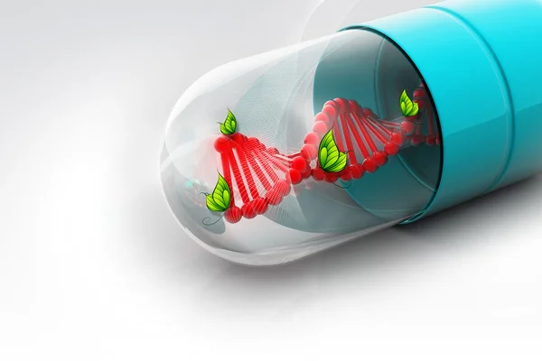 Stock image Dna in pill