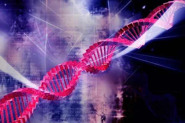 Digital illustration of DNA — Stock Photo, Image