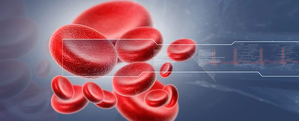 Strömende Blutzellen — Stockfoto