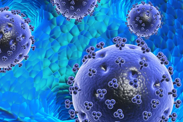Вирус крупный план — стоковое фото