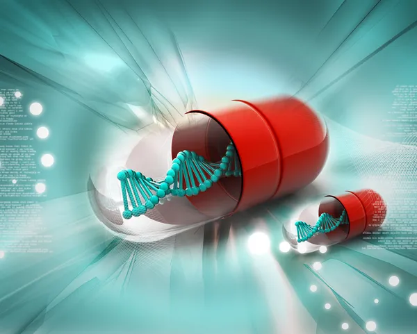 Dna Pill — Stock Photo, Image