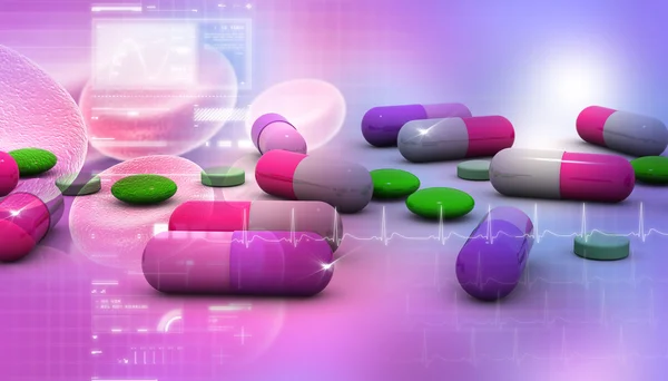 Dna in pill — Stock Photo, Image