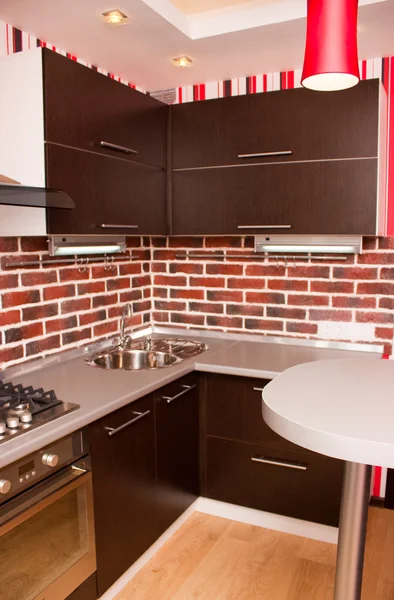 Interiorul bucătăriei moderne — Fotografie, imagine de stoc