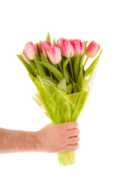 Ruka drží květiny Stock Snímky