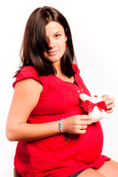 Vacker gravid kvinna — Stockfoto