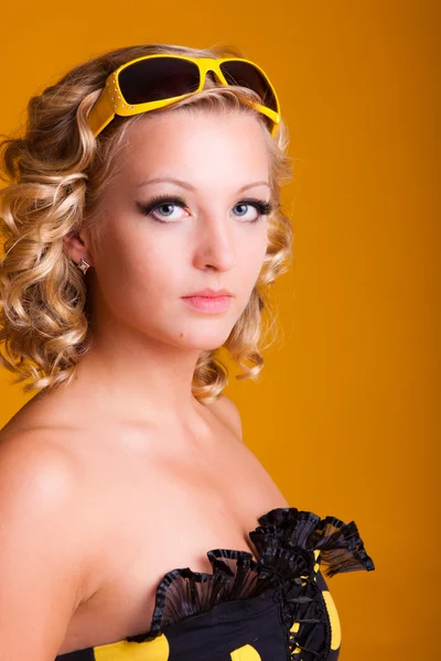 Beautiful blonde haired woman — Stock Photo, Image