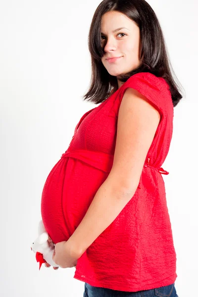 Mulher grávida bonita — Fotografia de Stock