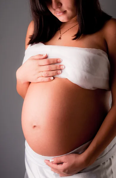 Vacker gravid kvinna — Stockfoto