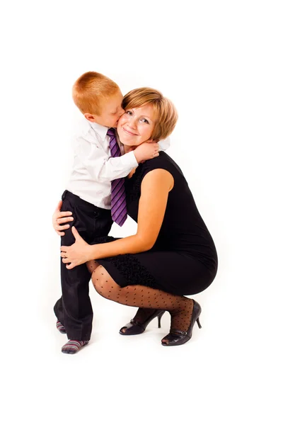 Anya és fia — Stock Fotó