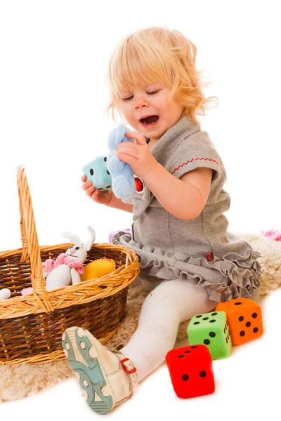Little girl playing — Stock Photo, Image