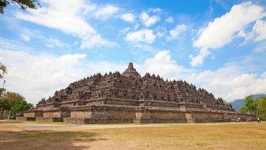 Borobudur temple in Indonesia clipart