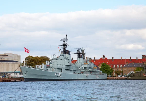 Δανέζικα-πολεμικό πλοίο — Φωτογραφία Αρχείου