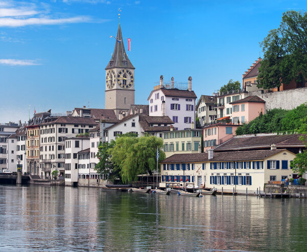 View of the Zurich donwtown (Switzerland, 2009)