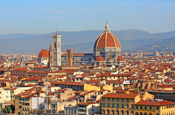 Panoramic view of Florence city, Tuscany, Italy