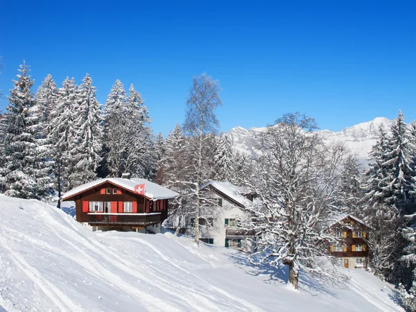 Winter holiday house — Stock Photo, Image