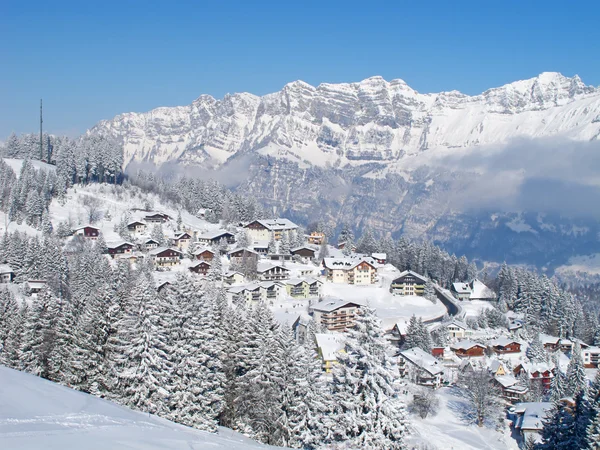 Зима в Альпах — стокове фото