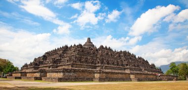 Borobudur temple near Yogyakarta on Java island, Indonesia clipart