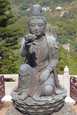 Bodhisattva sculpture near 