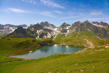 Summer alpine landscape (Pizol, St.Gallen, Switzerland) clipart