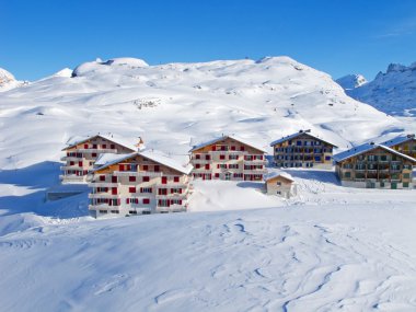 (melchsee-frutt, luzern, İsviçre İsviçre Alpleri'nde kış)