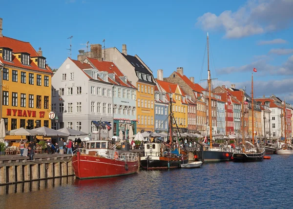Copenhague Distrito Nyhavn Dia Ensolarado Verão — Fotografia de Stock
