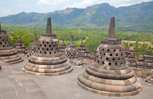 Templo de borobudur en indonesia — Foto de Stock