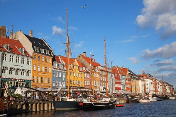 Copenhagen Nyhavn District Sunny Summer Day — Stock Photo, Image