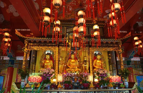 Interior Mosteiro Lin Ilha Lantau Hong Kong — Fotografia de Stock