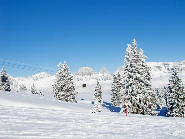Inverno Nelle Alpi Svizzere Flumserberg San Gallo Svizzera — Foto Stock
