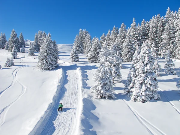 Inverno Sulle Alpi Svizzere Flumserberg San Gallo Svizzera — Foto Stock