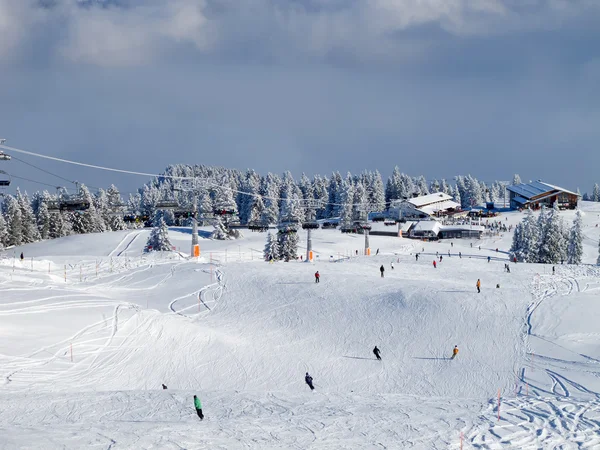 Slope Skiing Resort Flumserberg Switzerland — Stock Photo, Image