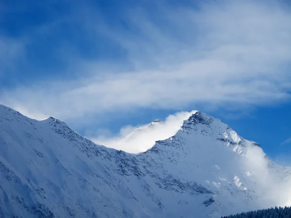 Χειμώνα Στις Άλπεις Ελβετικό Elm Glarus Ελβετία — Φωτογραφία Αρχείου