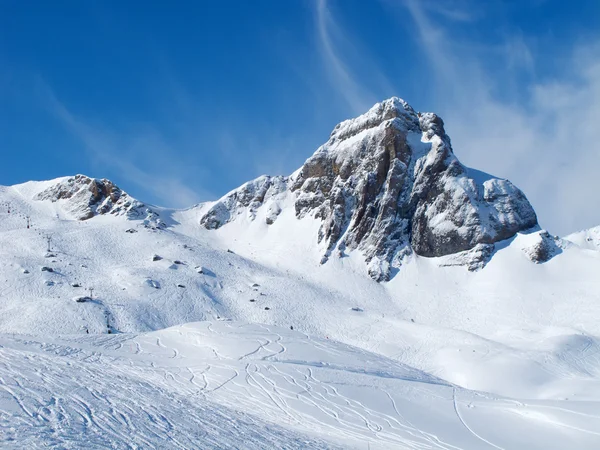 スキーリゾートFlumserbergの斜面 スイス — ストック写真
