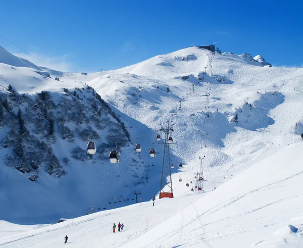 Skiing slope Stock Image