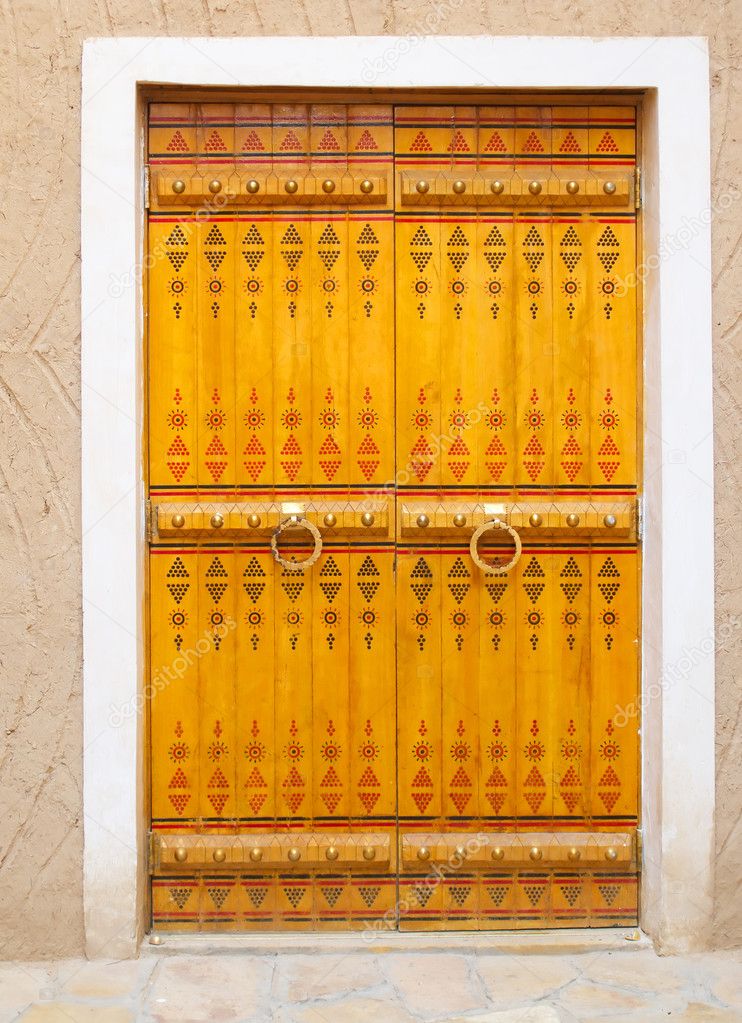 Traditional arabic doorway