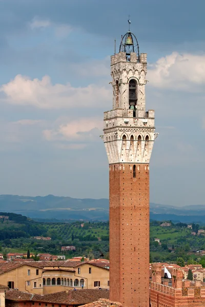 "Torre del Mangia "torre — Fotografia de Stock