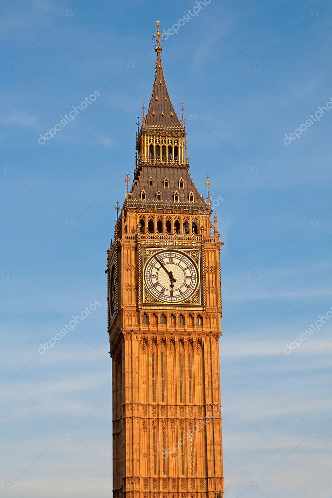 London. Big Ben clock tower. — Stock Photo © swisshippo #5096837