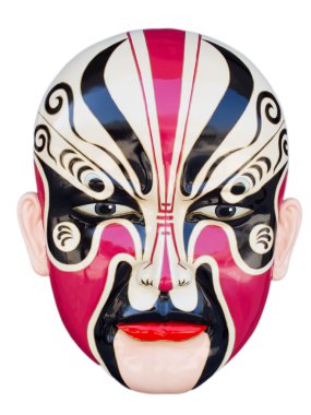 Chinese opera mask clipart