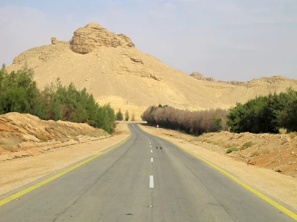 Camino a través del desierto — Foto de Stock