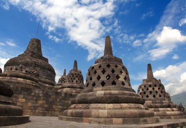 Borobudur temple in Indonesia clipart