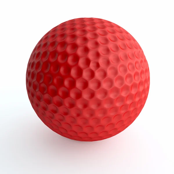 Červená golfový míček — Stock fotografie