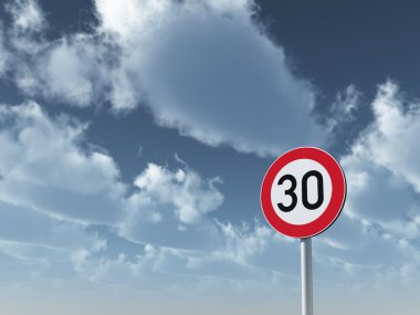 Speed limit clipart